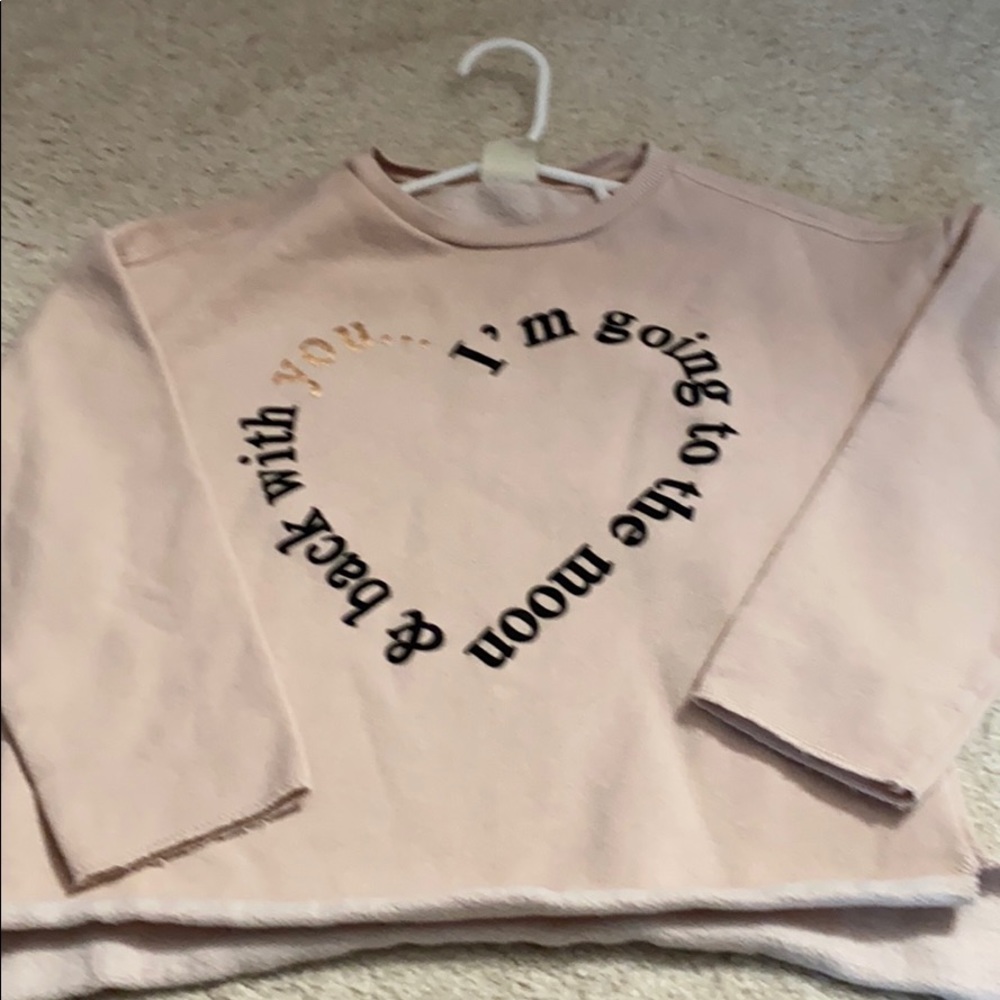 Pale pink Sweater shirt - size 7